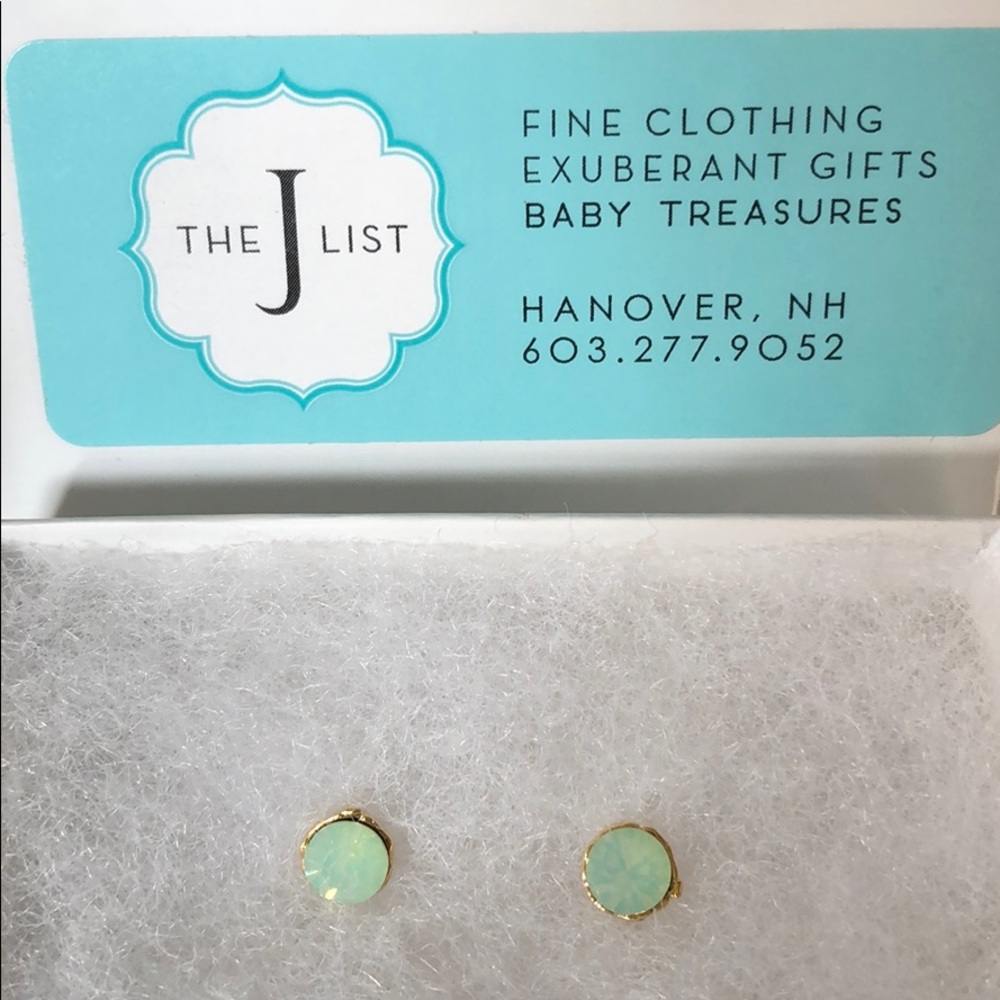 Icy Blue Green Studs